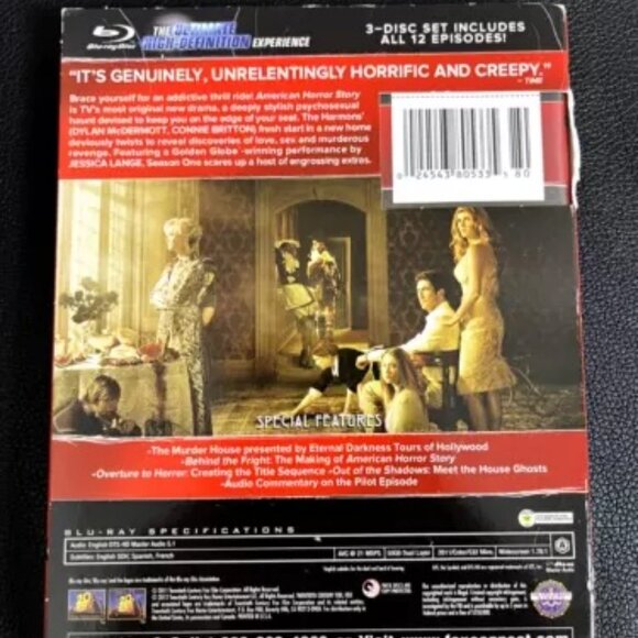 American Horror Story-Murder House: the Complete First Season (Blu-ray, 2011) - Picture 2 of 2